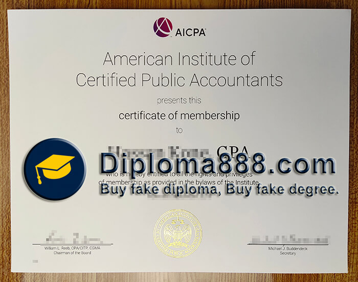 buy Ameirican Institute of Certified Public Accountants certificate