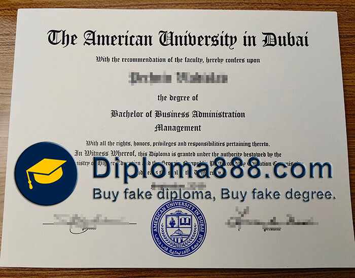 buy fake American University in Dubai degree