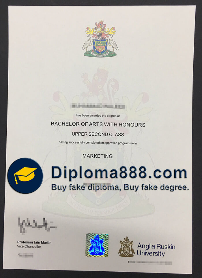 buy fake Anglia Ruskin University degree