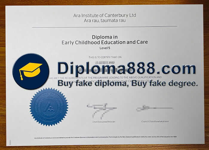 buy fake Ara Institute of Canterbury diploma