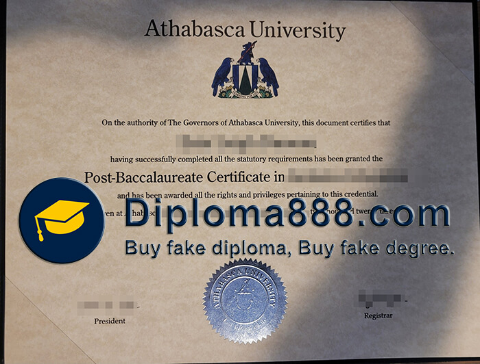 buy fake Athabasca University degree