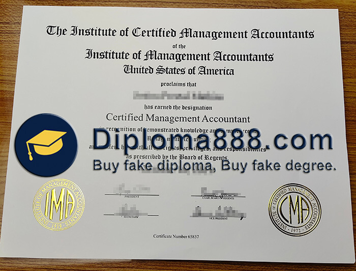 buy fake CMA certificate online