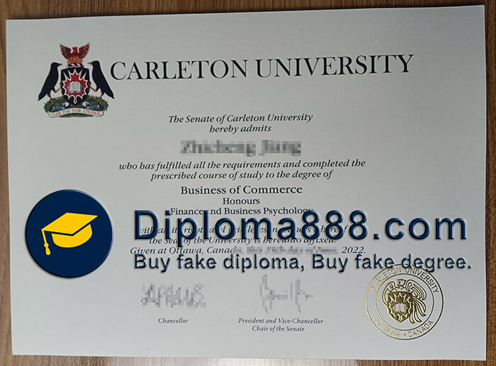 buy fake Carleton University degree