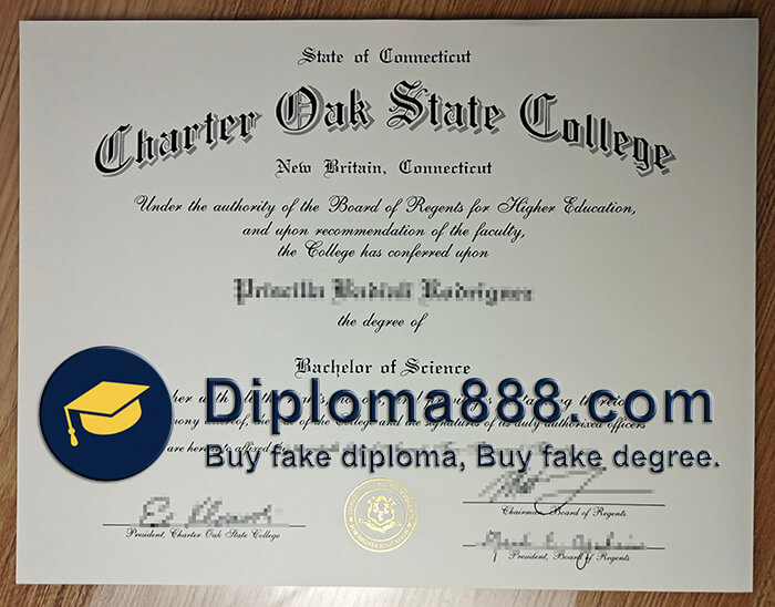 buy fake Charter Oak State College degree