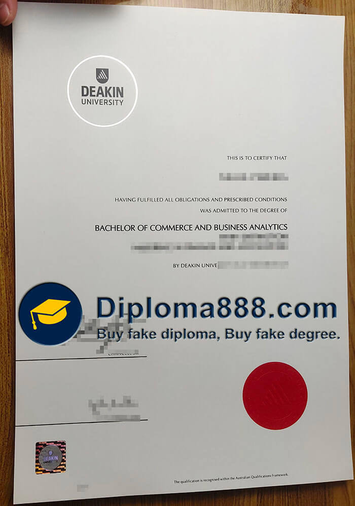 buy fake Deakin University degree