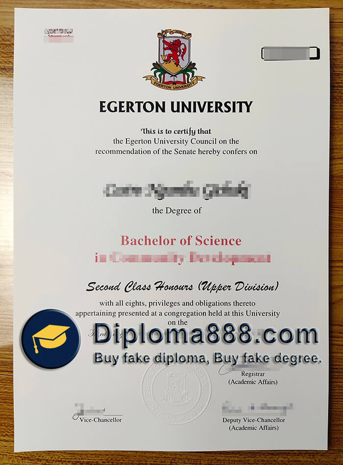 make the Egerton University degree