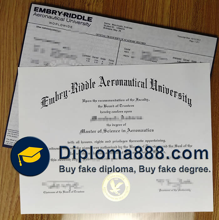 buy fake Embry Riddle Aeronautical University degree
