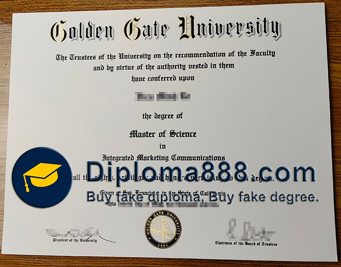 buy fake Golden Gate University degree
