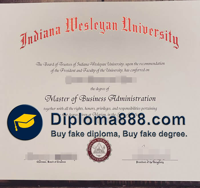buy fake Indiana Wesleyan University degree