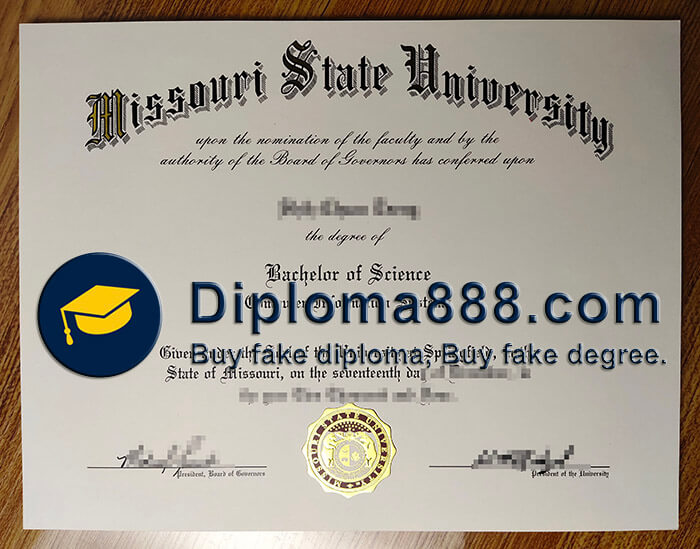 buy fake Missouri State University degree