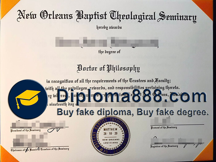 buy fake New Orleans Baptist Theological Seminary degree
