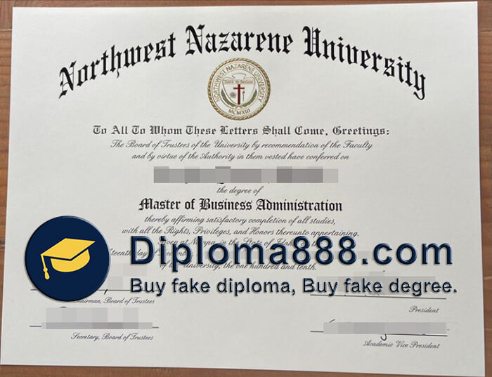 buy fake Northwest Nazarene University degree