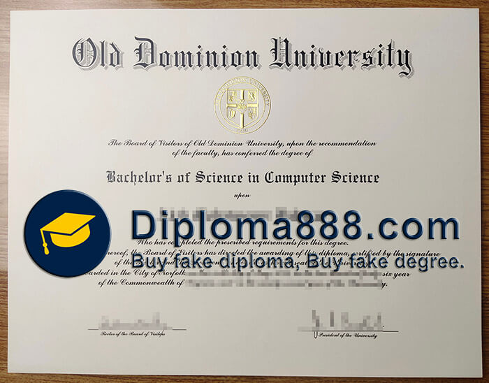 buy fake Old Dominion University degree