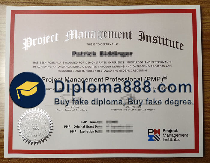 buy fake Project Management Professional certificate
