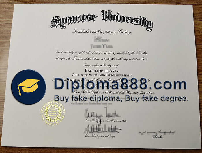 buy fake Syracuse University degree