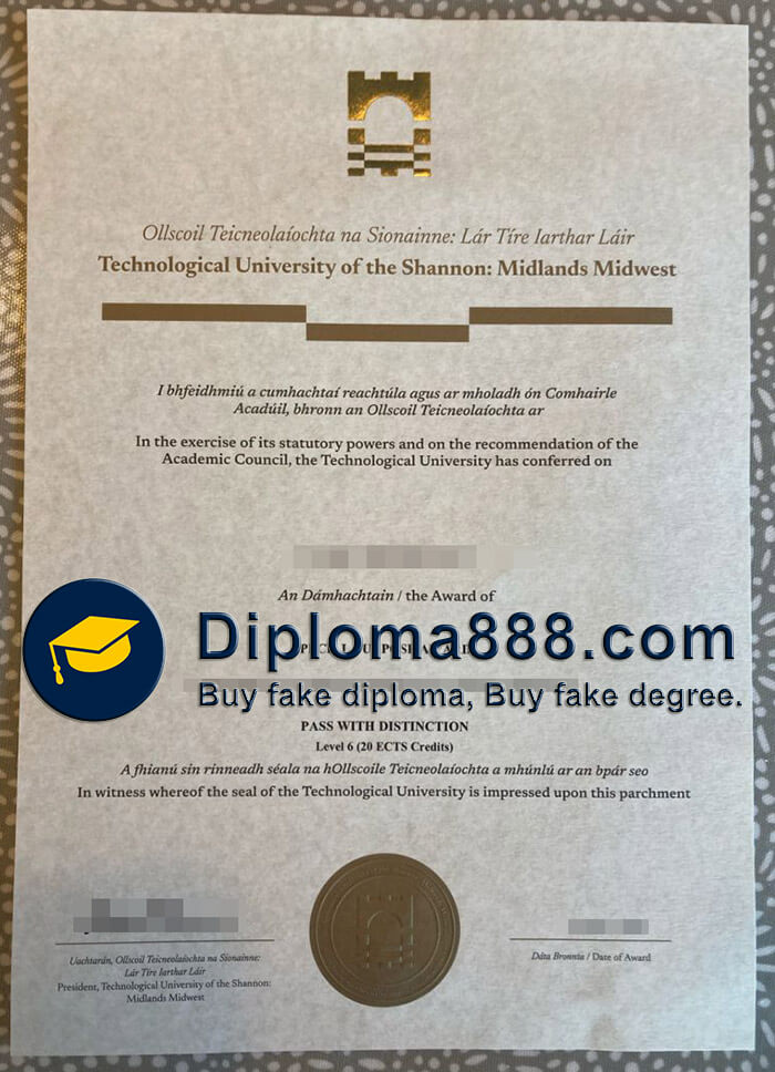 buy fake Technological University of the Shannon degree