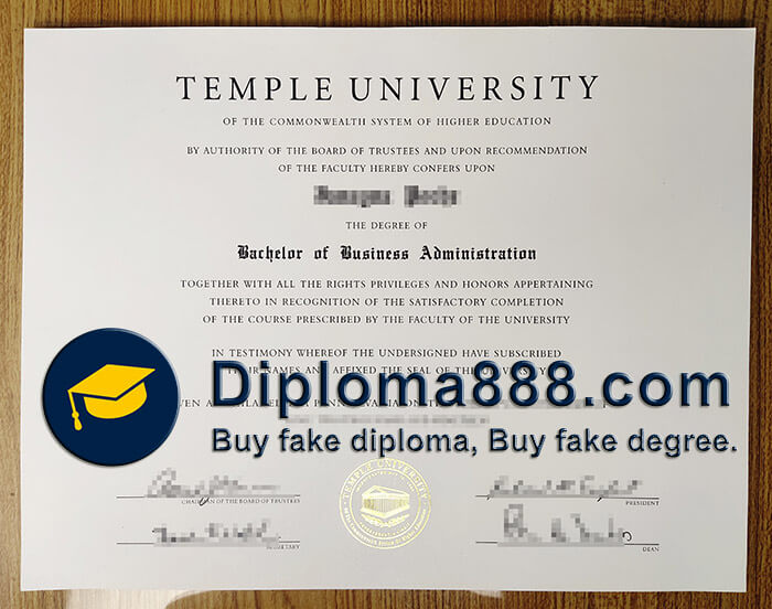 buy fake Temple University degree