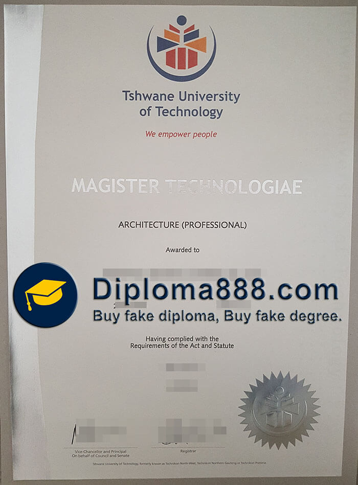 order fake Tshwane University of Technology degree