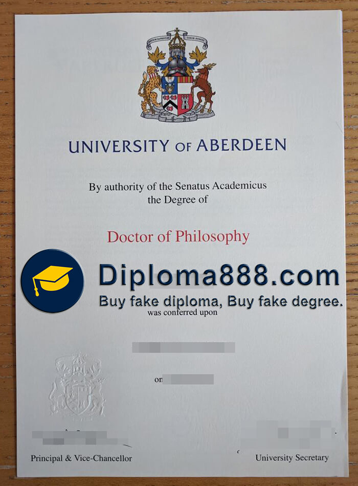 buy fake University of Aberdeen degree