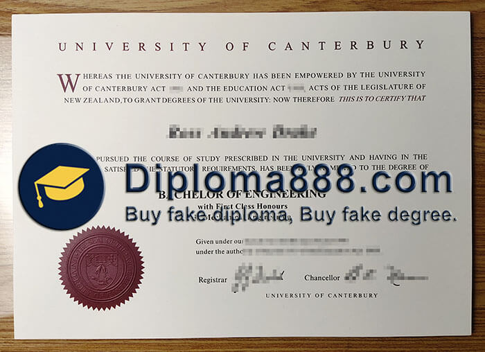 buy fake University of Canterbury degree