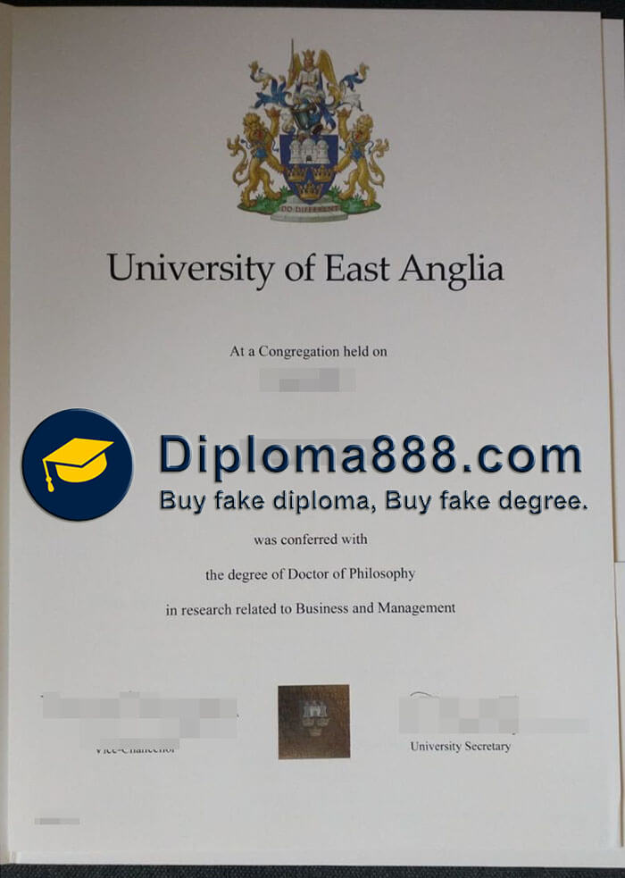buy fake University of East Anglia degree
