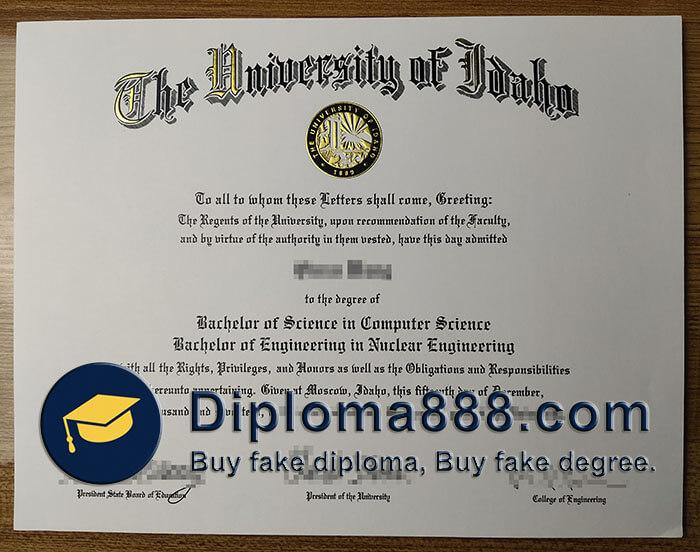 buy fake University of Idaho degree