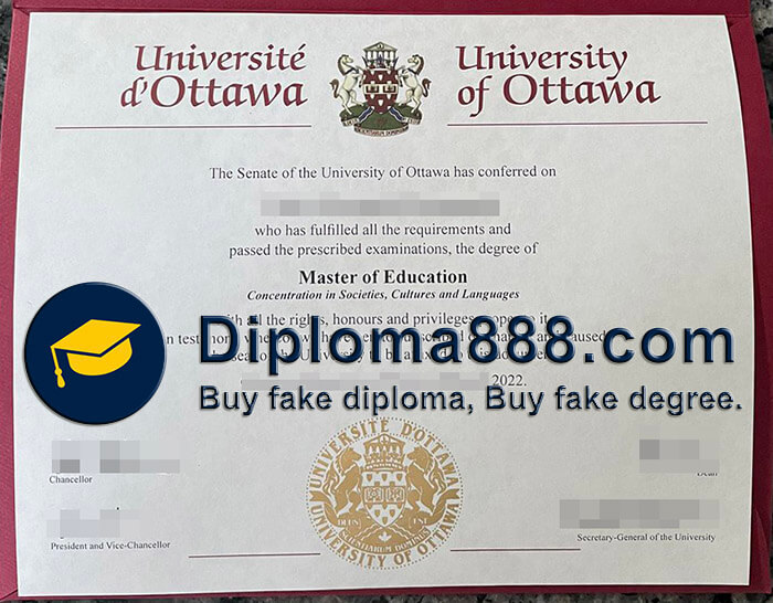buy fake University of Ottawa degree