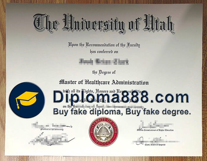 buy fake University of Utah degree