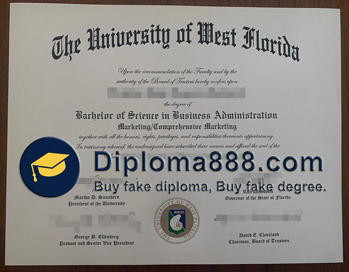 buy fake University of West Florida degree
