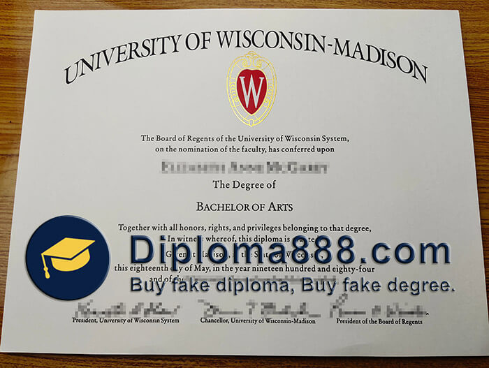 buy fake University of Wisconsin Madison degree