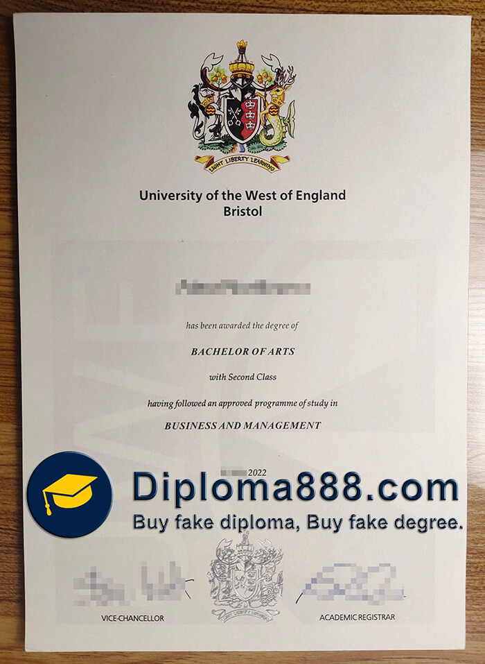 buy fake University of the West of England Bristol degree