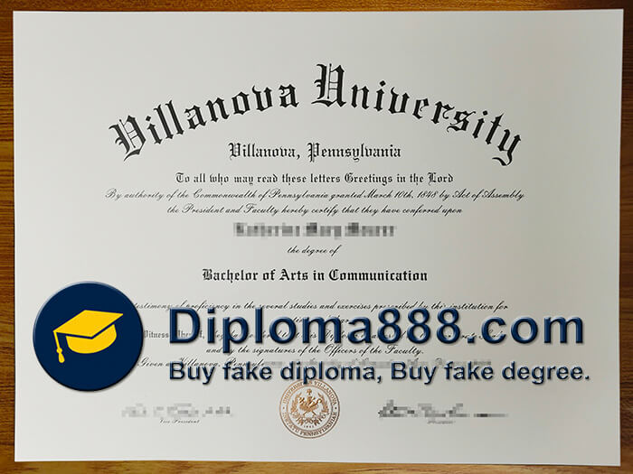 buy fake Villanova University degree