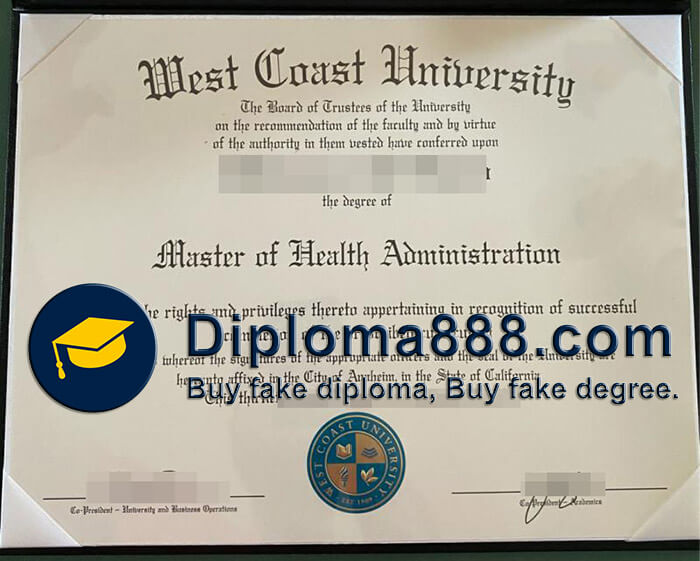 buy fake West Coast University degree