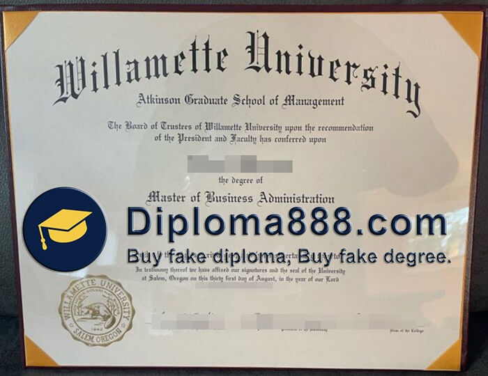 buy fake Willamette University degree