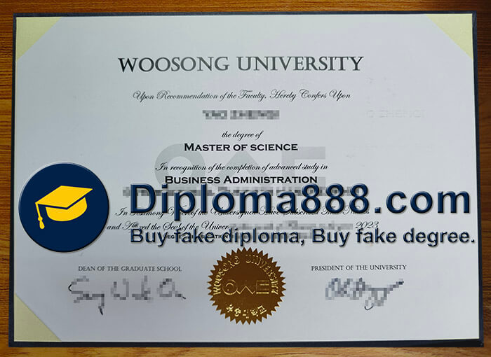 buy fake Woosong University degree