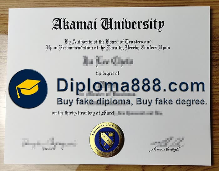 buy fake Akamai University degree