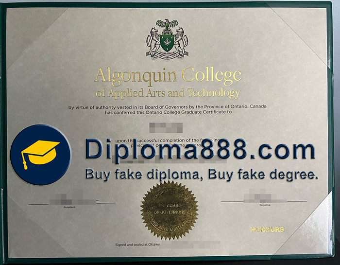 buy fake Algonquin College of Applied Arts and Technology degree