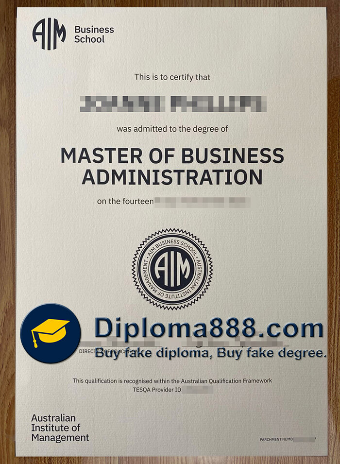 buy fake Australia Institute Management Business School certificate