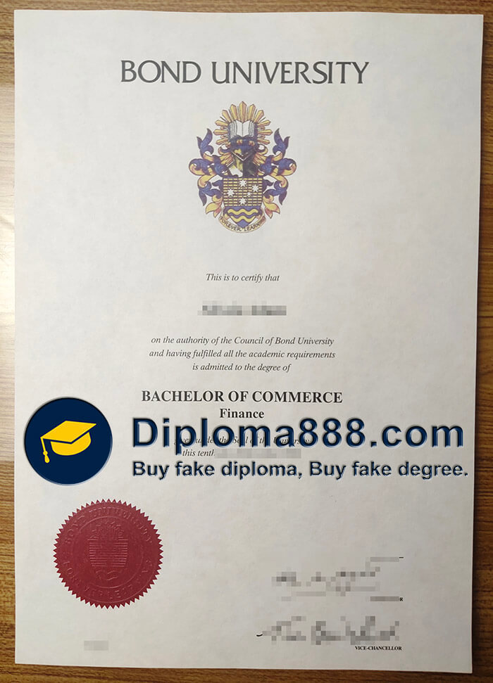 buy fake Bond University degree