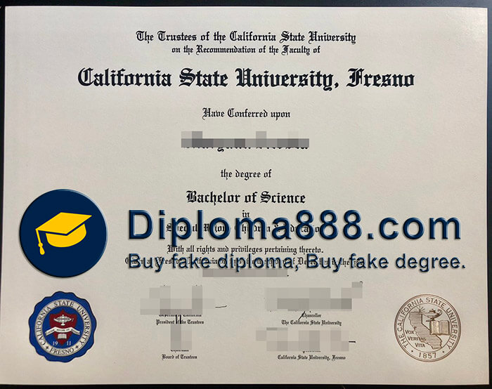 buy fake California State University, Fresno degree