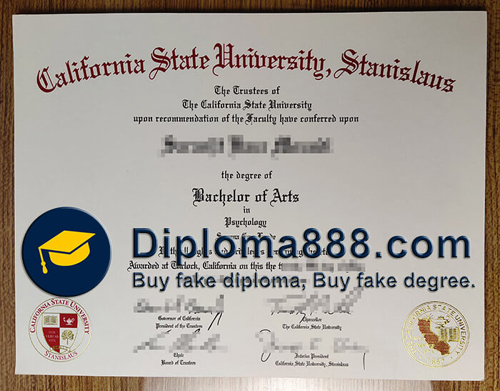 buy fake California State University Stanislaus degree