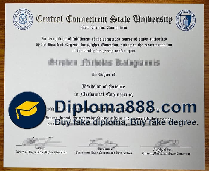 buy fake Central Connecticut State University degree