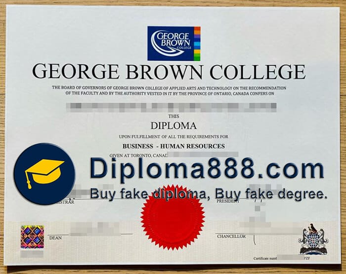buy fake George Brown College degree
