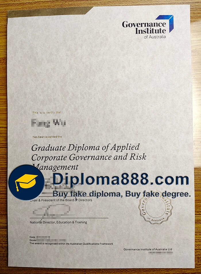 buy fake Governance Institute of Australia diploma