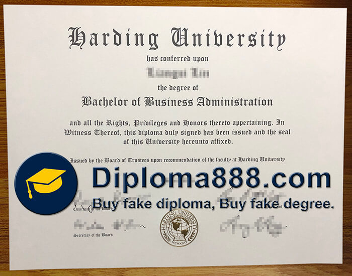 buy fake Harding University degree