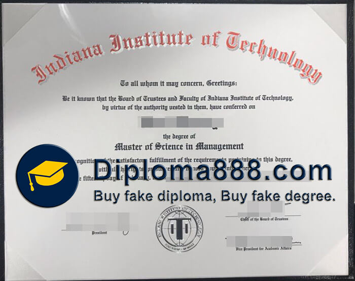 buy fake Indiana Institute of Technology degree