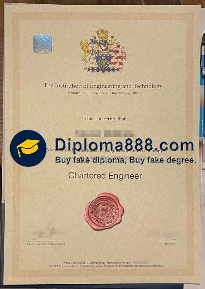 buy fake Institution of Engineering and Technology certificate
