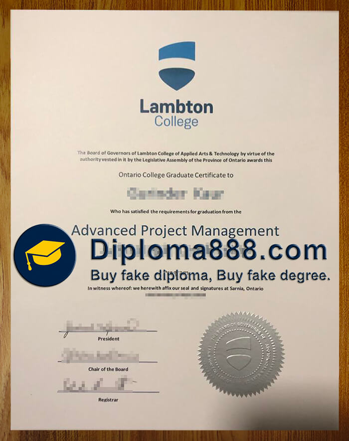 buy fake Lambton College degree