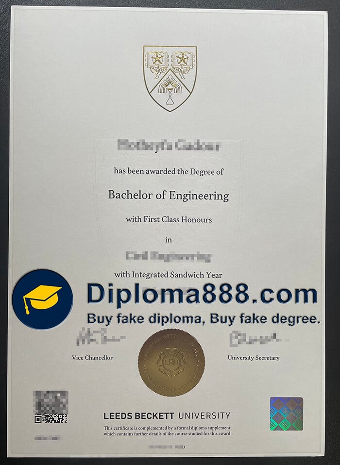 buy fake Leeds Beckett University degree