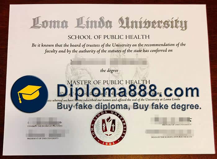 buy fake Loma Linda University degree